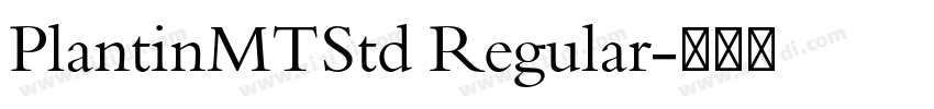 PlantinMTStd Regular字体转换